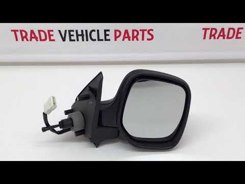 Fits Citroen Berlingo 1998-2008 Door Wing Mirror Manual Heated Primed Driver Side video