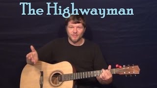 The Highwayman (The Highwaymen) Easy Guitar Lesson How to Play Tutorial