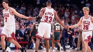 Bulls vs. Sonics - 1996 NBA Finals Game 6 (Bulls win 4th championship)