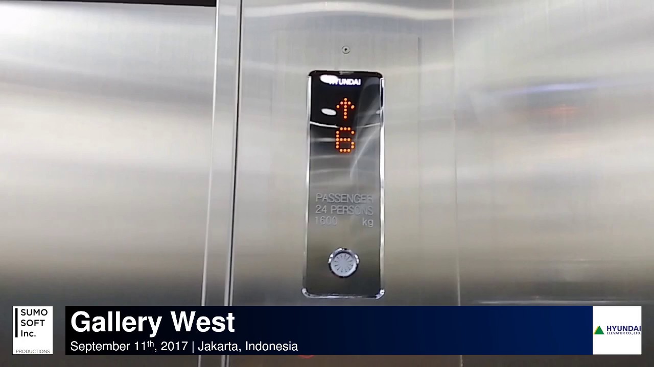 Brand New Hyundai MRL Lifts/Elevators at Gallery West, Jakarta (To Museum)