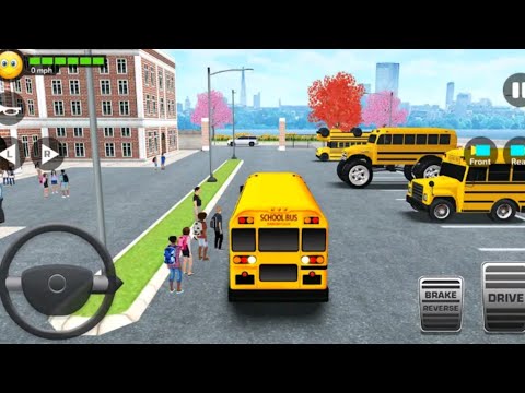school bus gameplay | Offroad High School Bus Driver Simulator