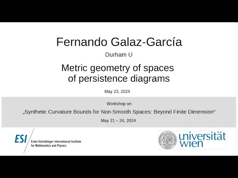 Fernando Galaz-García - Metric geometry of spaces of persistence diagrams