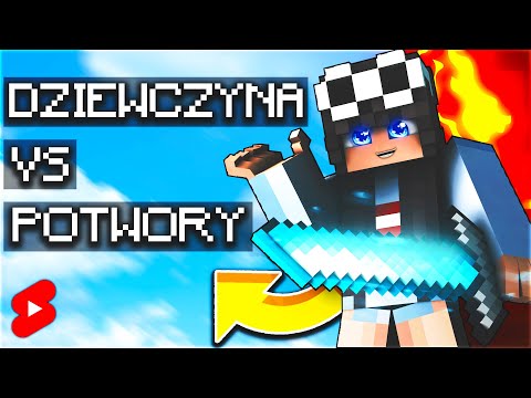 Pov: YOUR GIRL FIGHTS MONSTERS IN MINECRAFT #shorts
