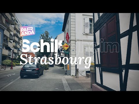 4K - Strasbourg, France 🇫🇷 - Walking around Schiltigheim