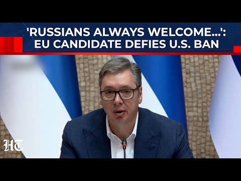EU Candidate Defies Trump's Sanctions, Goes On TV To Welcome Russians| Vucic,Serbia,Putin,US,Ukraine