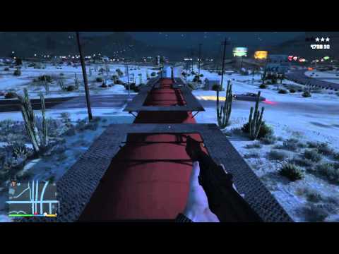 Grand Theft Auto V- Crazy police chase First Person Gameplay HD