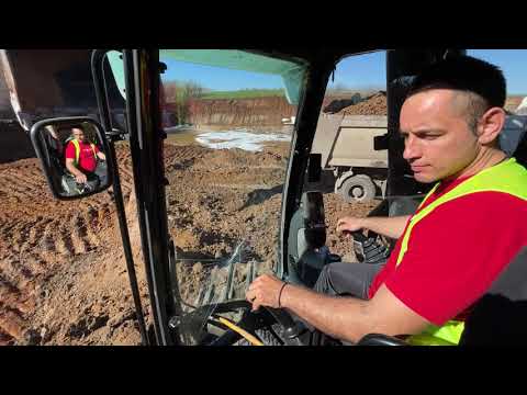 Caterpillar 385C Excavator Loading Trucks Operator View - Sotiriadis/Labrianidis Mining
