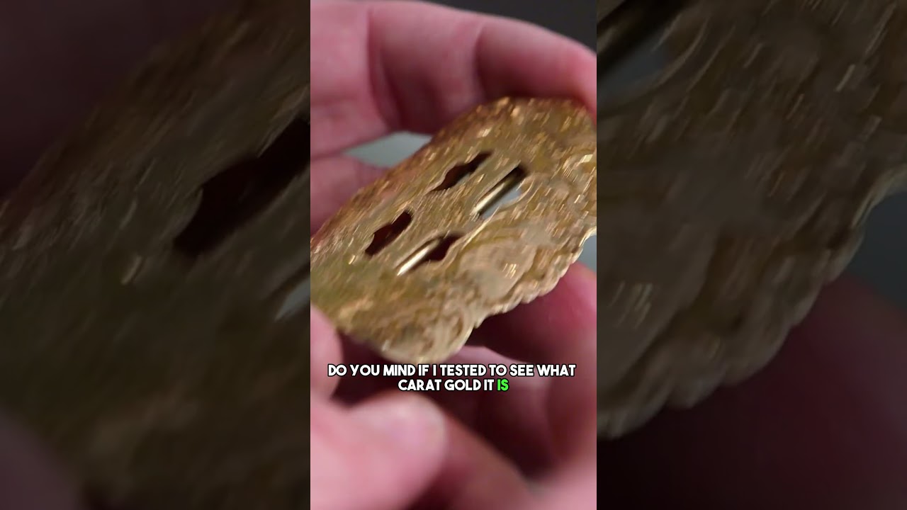 THIS SOLD GOLD BELT BUCKLE IS WORTH HOW MUCH?