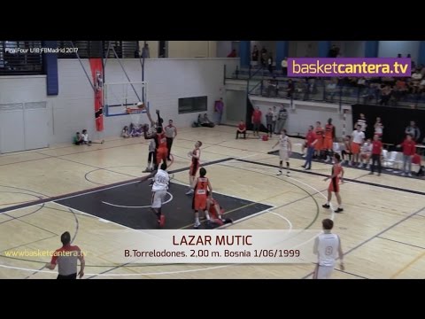 Highlights LAZAR MUTIC ('99).- B.Torrelodones 2,00 m. Bosnia (1/06/1999) BasketCantera.TV