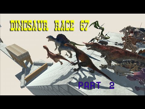 DINOSAUR RACE 67 PART 2 | all unit - Animal Revolt Battle Simulator