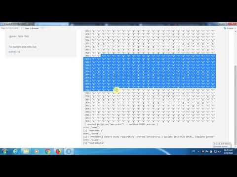 Data Analysis on Novel Corona Virus using GAtRS