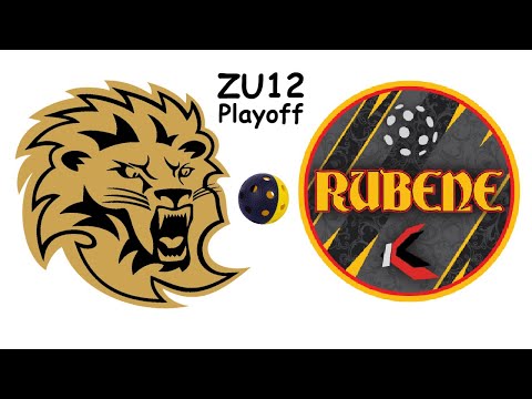 Florbols zēni U12 playoff. Rīgas Lauvas - Rubene. Rīgā, 25.03.2023.