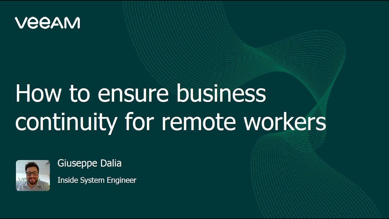 Come garantire la business continuity per il personale in smart working video