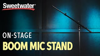 Video thumbnail for On-Stage Stands MS7701TB Boom Mic Stand Demo by Sweetwater