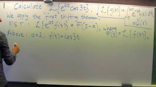 Laplace Transform: First Shifting Theorem