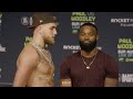 Jake Paul vs. Tyron Woodley Press Conference Staredown | Paul vs. Woodley | MMA Fighting