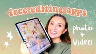 FREE EDITING APPS (iphone or ipad) | photo + video editing tutorials
