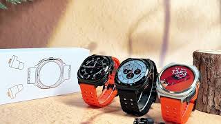 New 2 in 1 Smart Watch with Wireless HiFi Sound Effects Compatible iOS Android