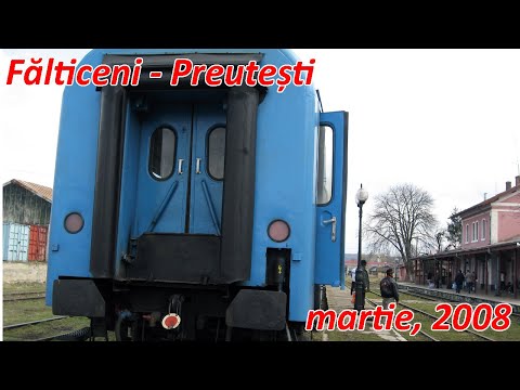 Calatorie feroviara Falticeni - Preutesti cu CFR Calatori pe ruta Falticeni - Dolhasca [martie,2008]