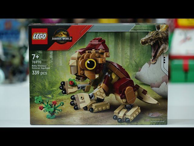 Vídeo relacionado con LEGO Jurassic World Dolores Bebé: Aquilops - Figura de Dinosaurio de Juguete con Planta y Flores - Regalo para Niños y Niñas de 7+ Años Fans de la Película Jurassic World: El Renacer 76970