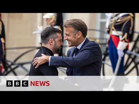 Zelensky meeting world allies in France | BBC News