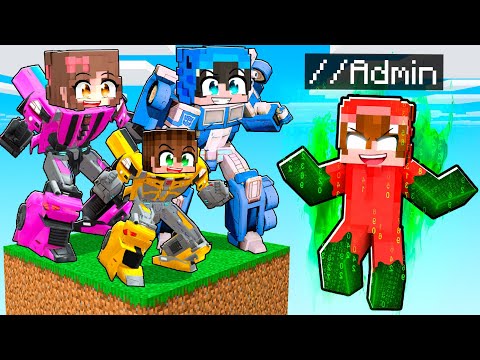 Usé Comandos de ADMINISTRADOR en Un Bloque de TRANSFORMER en Minecraft!