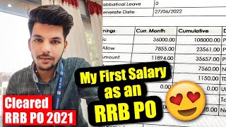 My First Salary as a BANK PO😍 | Latest Salary Slip of RRB PO