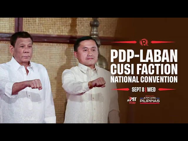 PDP-Laban Cusi faction officially nominates Bong Go-Rodrigo Duterte for 2022