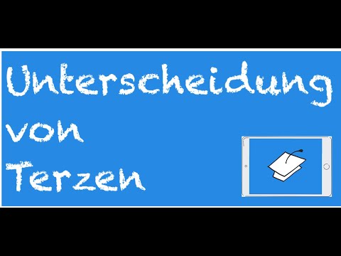 Wie unterscheidet man Terzen?