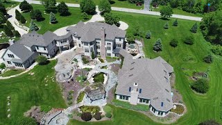Drone view of landlord Youssef Berrada's million dollar Mequon home