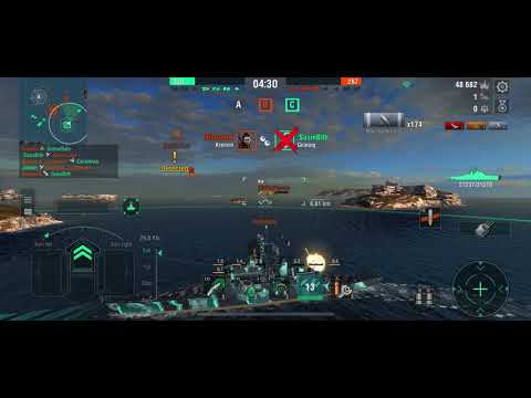 World of warships blitz. Colbert! First battle and 127k dmg!