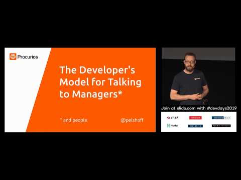 The Developer's Model for Talking to Managers by Pim Elshoff