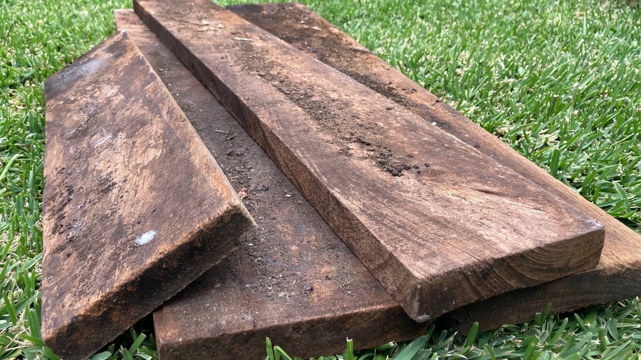 Building a Japanese style bench with old rotten wood