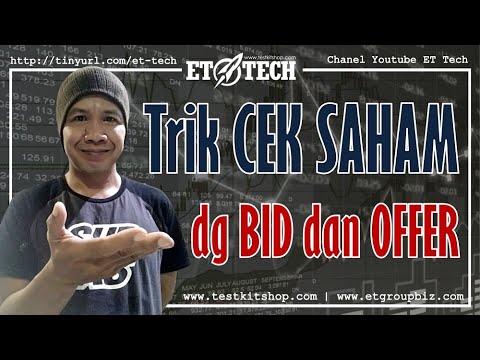 Trik INVESTOR / TRADER Cek Saham dg BID dan OFFER - Tips Bisnis Investasi / Trading Online dari NOL Video