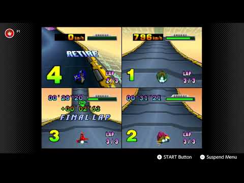 F-Zero X Nintendo Switch 4-Player Co-Op Gameplay (N64 Online)