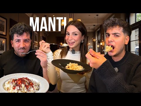 BİR GÜN BOYUNCA SADECE MANTI YEDİK!! Melih Yıldırım | Sıla Beyoğlu | Serkan 