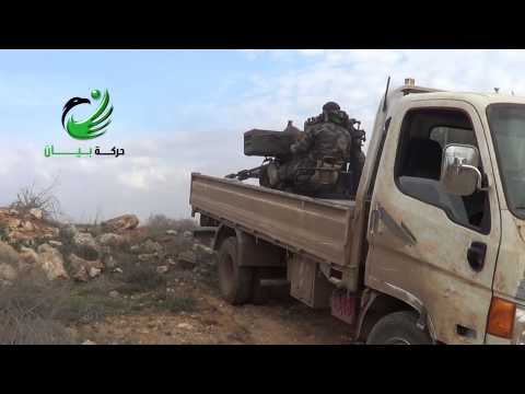 استهداف تل مؤتة على جبهة خان طومان في حلب من قبل حركة بيان