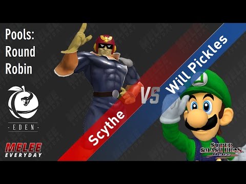 Eden - Scythe (Captain Falcon) vs. Will Pickles (Luigi) - SSBM - Singles Pools, Round Robin