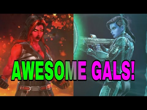 MINNERVA & RED SHE HULK| COMBAT FEMALE ABX | PARALYZE SEASON | MARVEL FUTURE FIGHT | MFF