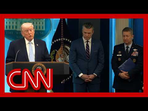 Trump news conference on Iran rescue
