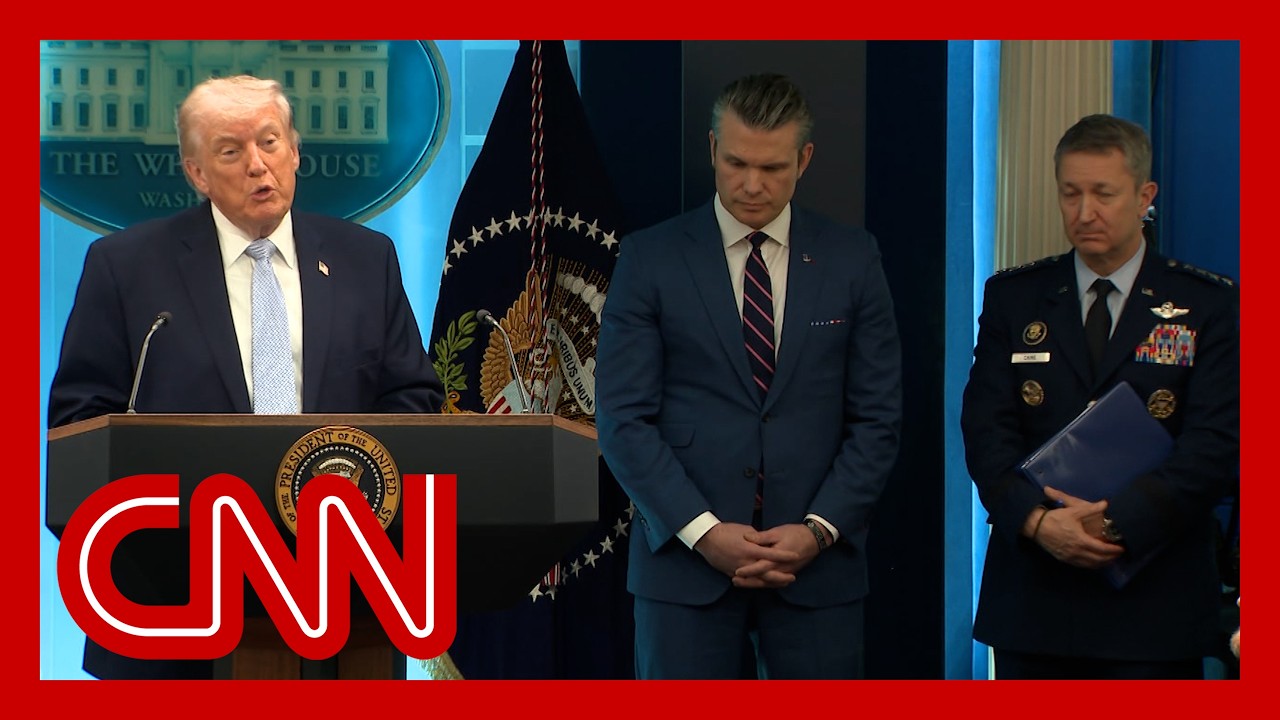 Trump news conference on Iran rescue