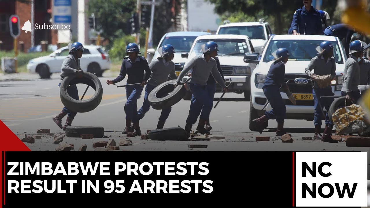 Zimbabwe Protests Lead to Arrest of 95 People After Calls for Mnangagwa's Resignation