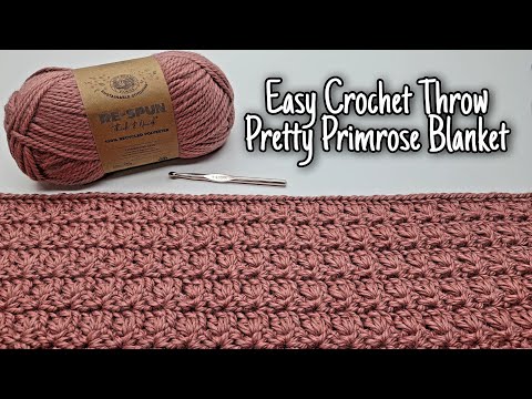 Super Easy Crochet Blanket | Crochet Primrose Stitch Blanket | Bag O Day Crochet Tutorial