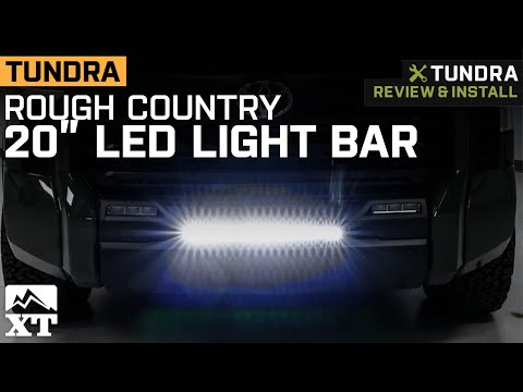 2022-2023 Tundra Rough Country 20-Inch Black Series LED Light Bar Review & Install