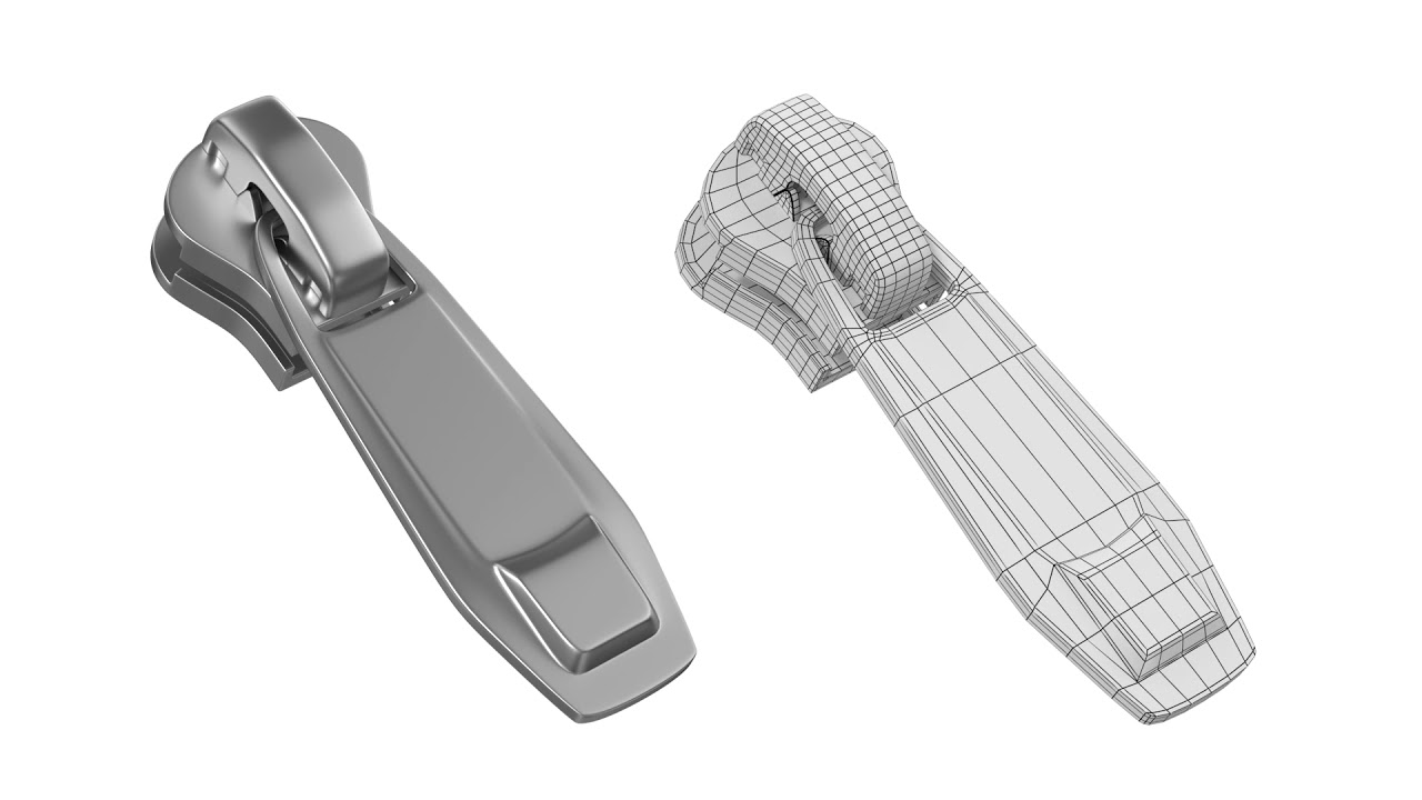 Zipper Slider 02 3D Model