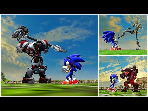 SONIC Fights Back Against AI Robot Invasion in Overgrowth Mods!