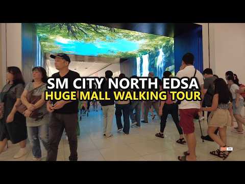 🏬 Huge Mall Walk 🚶‍♂️ | SM City North EDSA Tour 🛍️🇵🇭