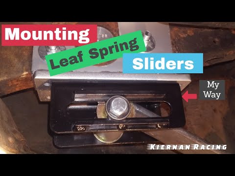 Mounting Leaf Spring Slider Brackets MY WAY