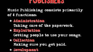 Music Publishing 3 Publishers
