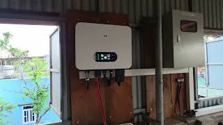 Biến tần hybrid 12kw 1pha goodwe ......chạy 12kw pv jasolar 580w
